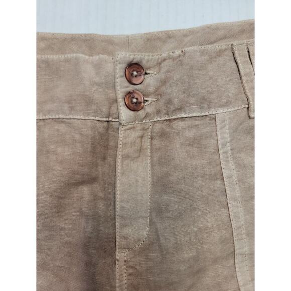 Sundance Pants Womens 6 Organia Lace Panel Linen Blend Relaxed Straight Bohemian - Picture 4 of 8